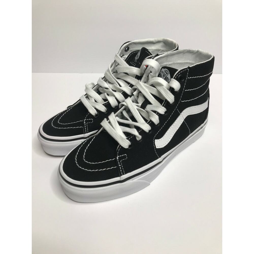 Vans Sk8-Hi Tapered Black and White Lace Up Sneakers Men's Size 5